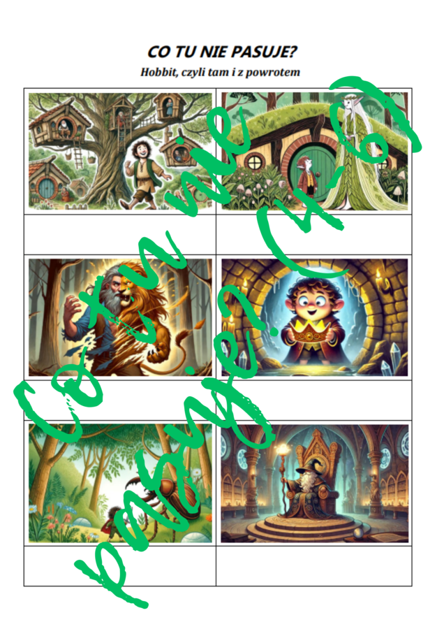 Powtórka Lekturowa: Co tu nie pasuje? (lektury z klas 4-6)