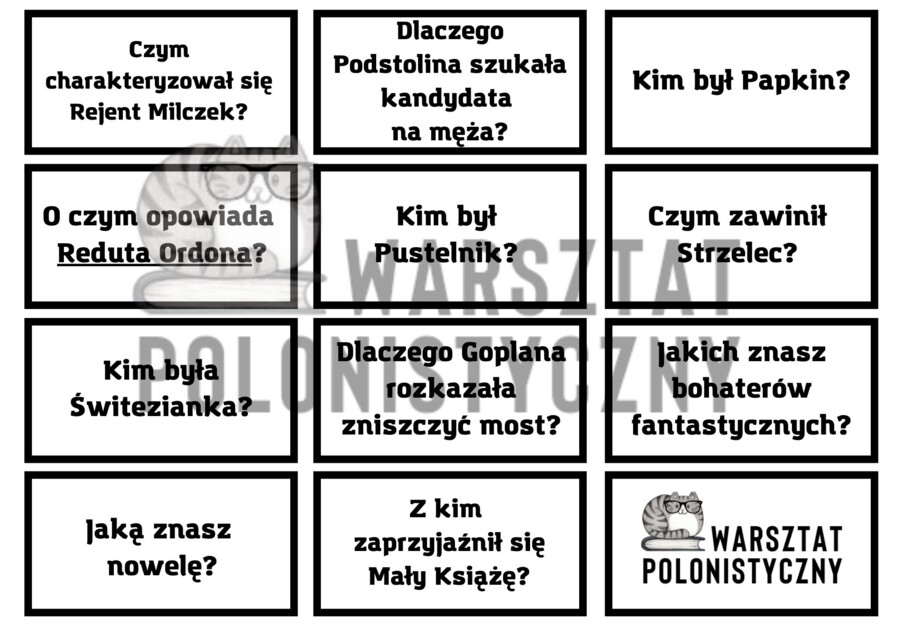 Lekturowe 8 sekund dla ósmoklasistów - klasyczne