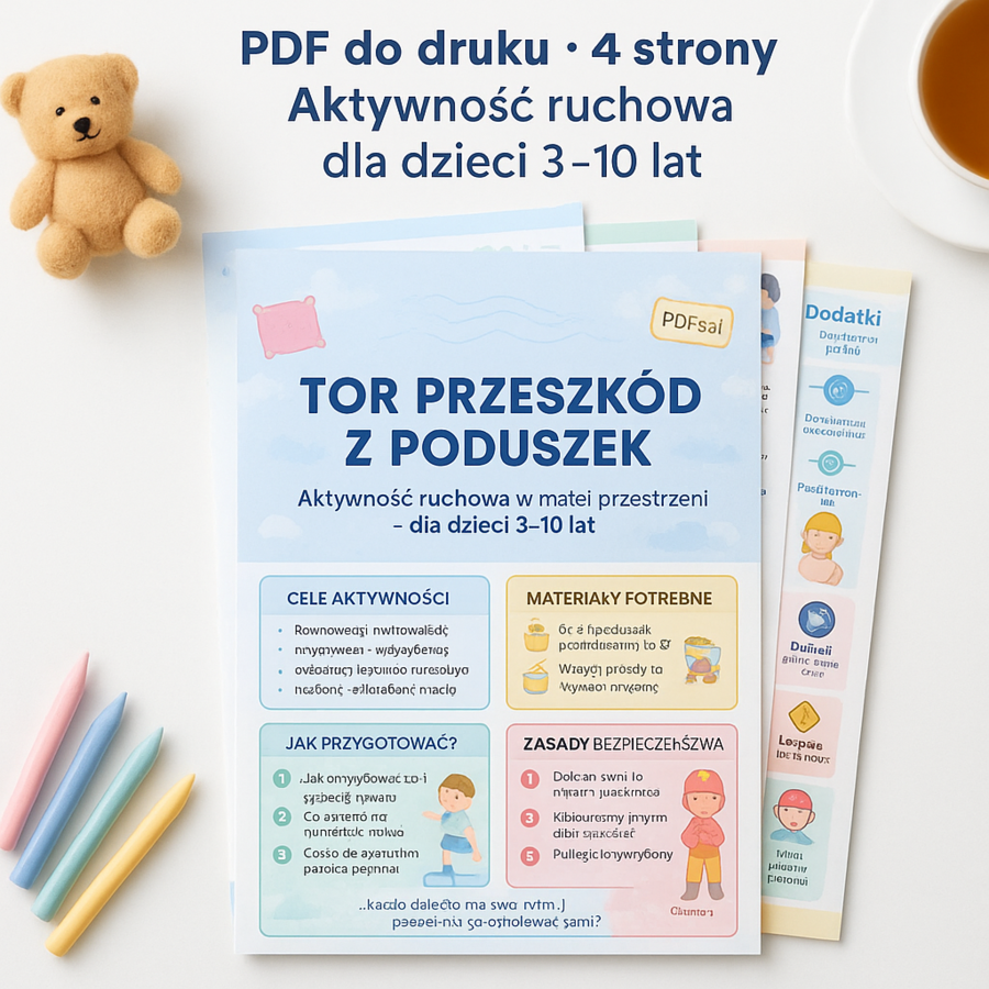 Tor przeszkód z poduszek