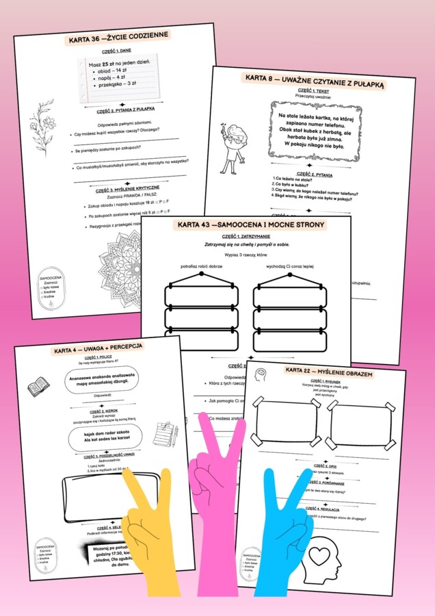 50 rozbudowanych zadań rewalidacyjnych dla klas 4-8