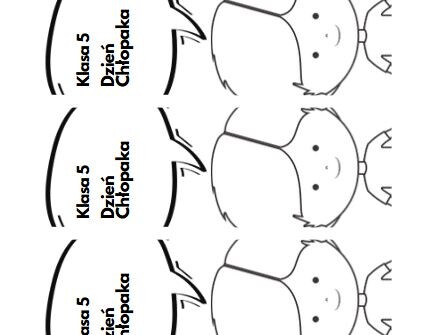 Zakładka na Dzień Chłopaka, Klasa 5