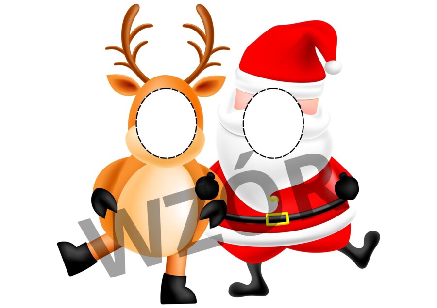Mega fotobudka Mikołaj i renifer