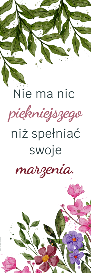 Zakładka do książki – motywacja 2
