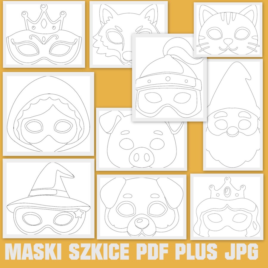 Dzień bajek 22 karty pracy i 10 masek (pdf i jpg)