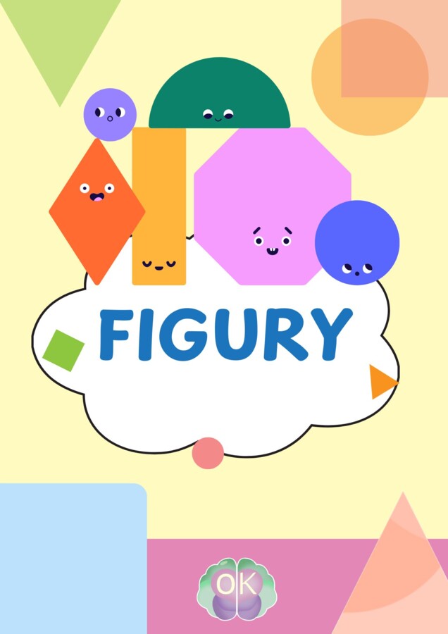 Figury geometryczne – materiał edukacyjny dla dzieci (25 stron)