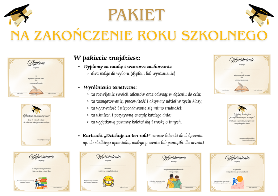 Pakiet na zakończenie roku szkolnego