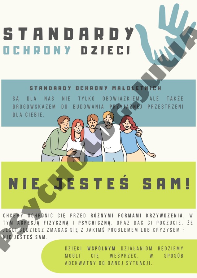 PLAKATY STANDARDY OCHRONY MAŁOLETNICH
