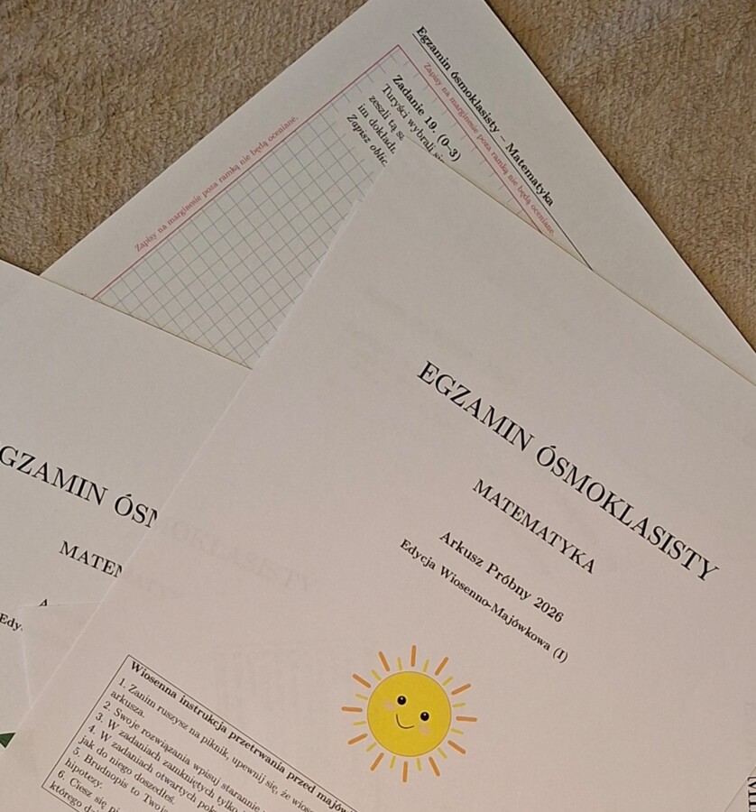 Wiosenno-Majówkowy Pakiet Arkuszy E8 z Matematyki (3 sztuki!)