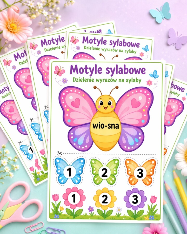 Motyle sylabowe - dzielenie wyrazów na sylaby