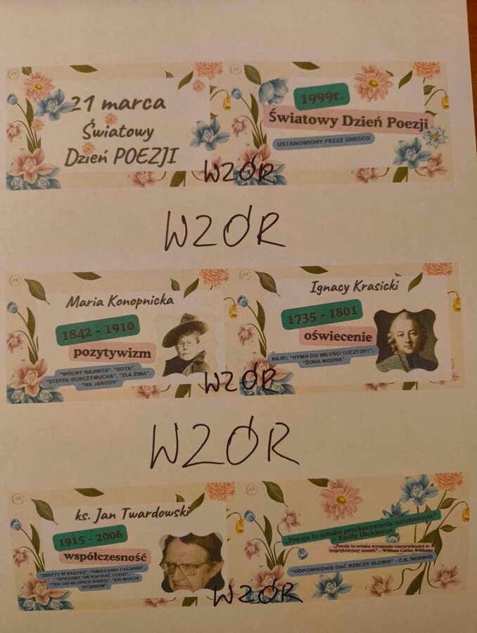 Światowy Dzień Poezji 21 marca
