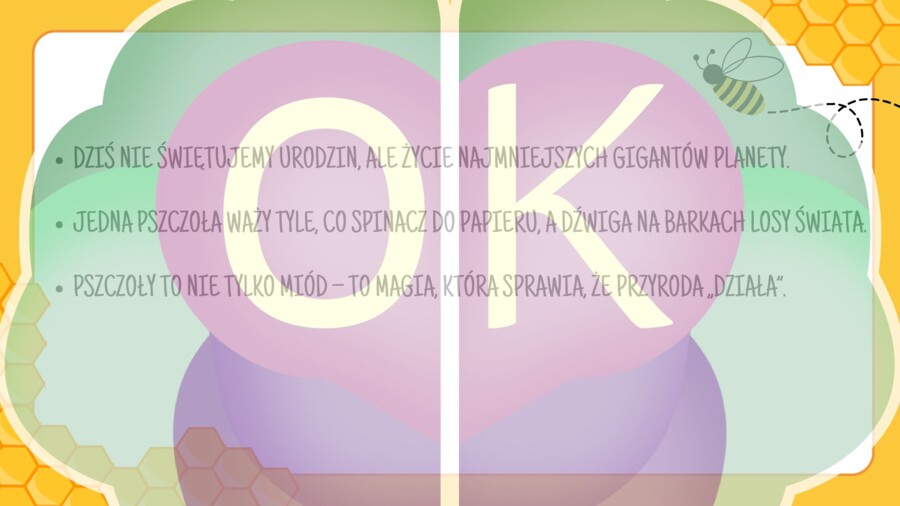 Dzień Pszczół: Wielka Edukacyjna Wyprawa do Ula (52 slajdy)