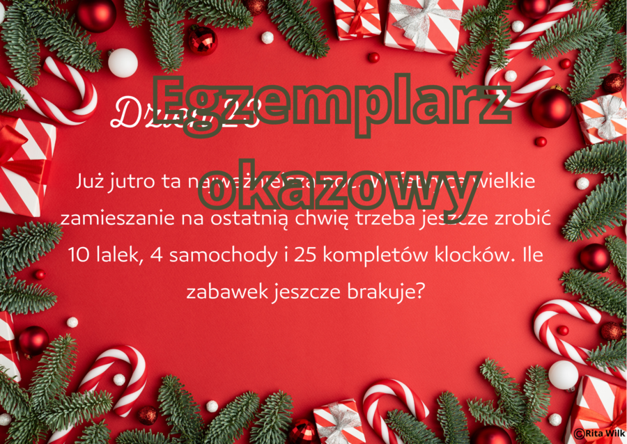 Matematyczny kalendarz adwentowy klasa 3