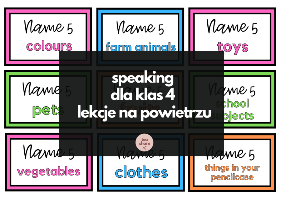 Speaking dla klas 4 - pomysł na lekcje na powietrzu