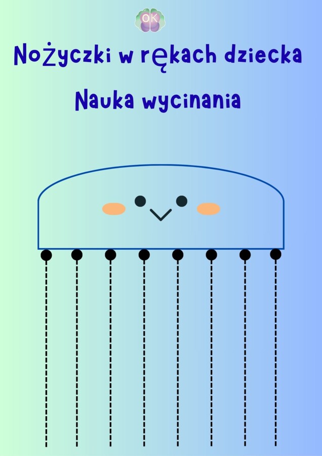 ✂️ Nożyczki w rękach dziecka – nauka wycinania