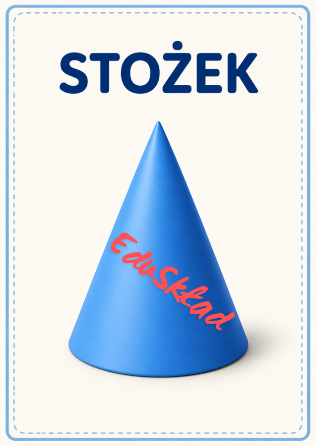 Bryły geometryczne – pakiet kolorowych plakatów do druku