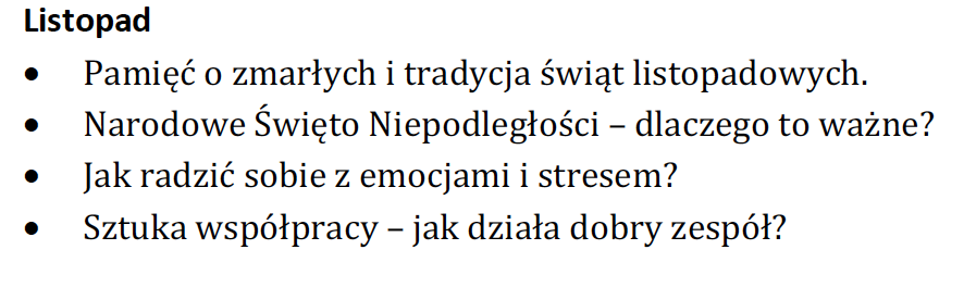 PLAN PRACY WYCHOWAWCY KLASA 6, PLANY PRACY WYCHOWAWCZEJ DLA KLASY 6