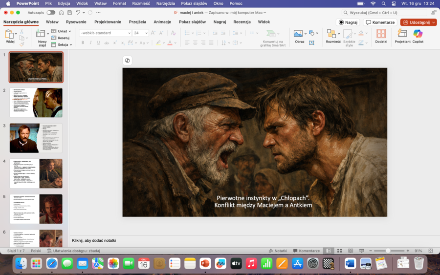 Pierwotne instynkty w "Chłopach" - konflikt Macieja z Antkiem
