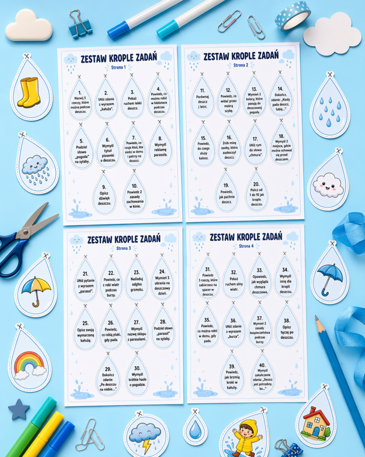 Zestaw Krople zadań