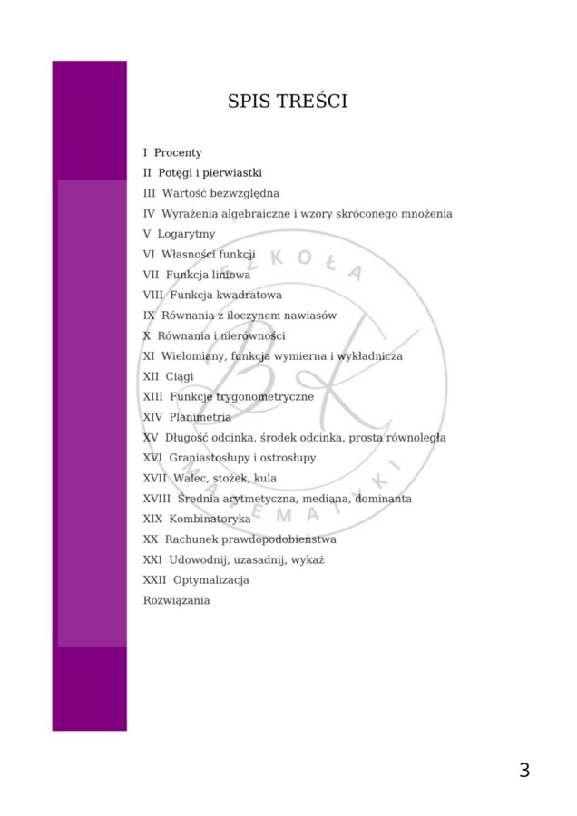 Zbiór zadań maturalnych