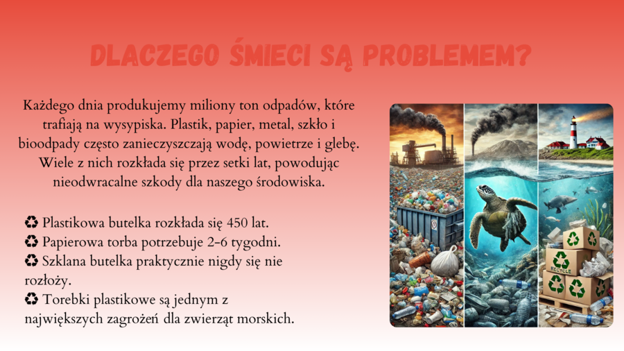 Prezentacja. Ochrona środowiska. Gatunki zagrożone. Segregacja śmieci. Recykling.