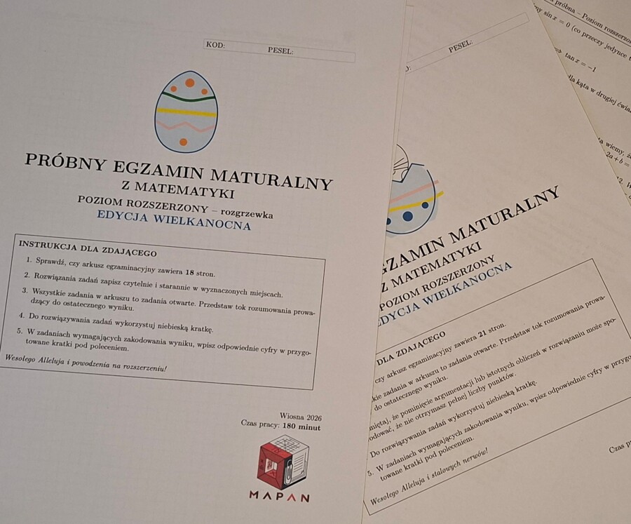 Wielkanocna Próbna Matura: Matematyka Rozszerzona (Pakiet 2 Arkuszy + Rozwiązania)