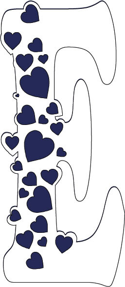 KOCHAMY WAS CAŁYM sercem Zestaw liter – produkt cyfrowy do druku