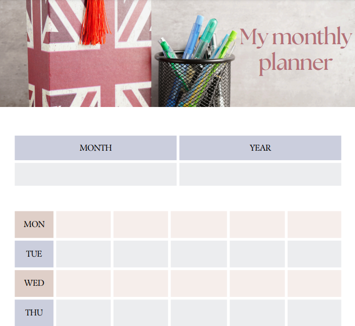 Planer korepetytora j.ang. _ do druku