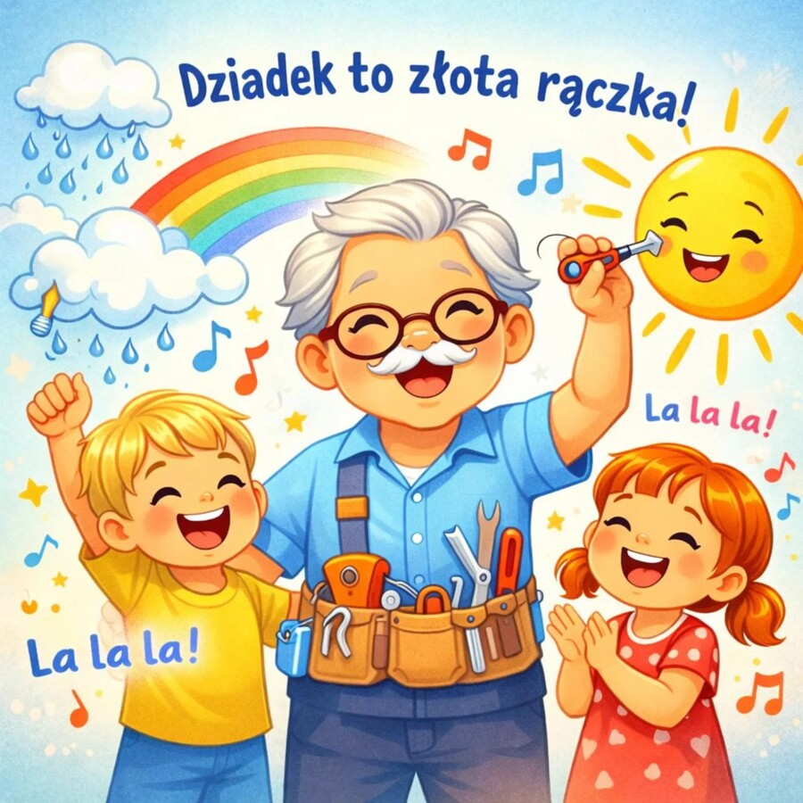 Piosenka o  Dziadku - Dziadek jest złotą rączką | piosenka dla dzieci do przedszkola mp3