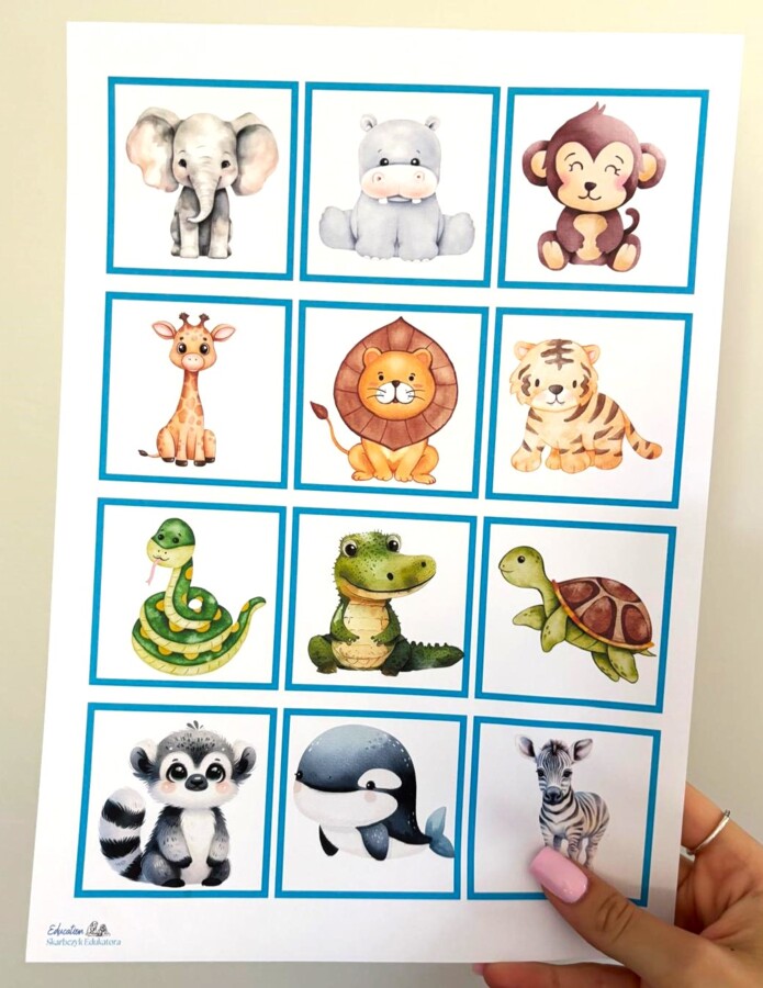 Zestaw 168 kolorowych znaczków z uroczymi zwierzątkami!