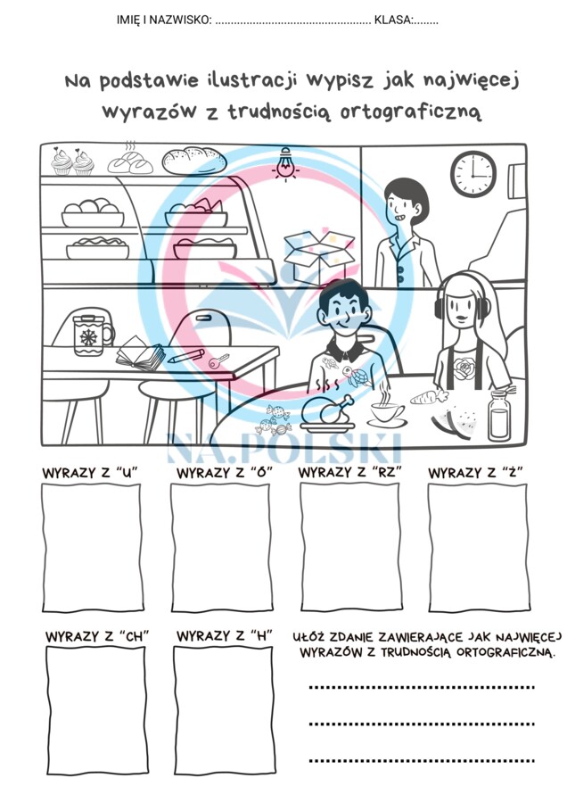 Ćwiczenie ortograficzne kl.4-6