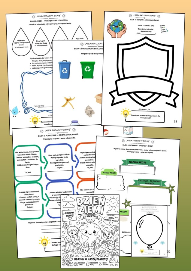 MISJA RATOWANIA ŚWIATA,DZIEŃ ZIEMI 1-3