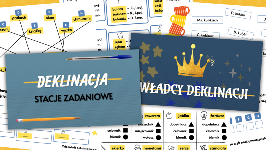 Deklinacja - stacje zadaniowe "Władcy Deklinacji"
