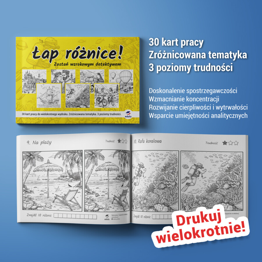 Łap różnice! - zadania na spostrzegawczość, koncentrację, wytrwałość