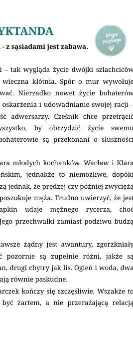 Lektury bez byków. Seria dyktand (nie tylko) dla ósmoklasisty. Zemsta