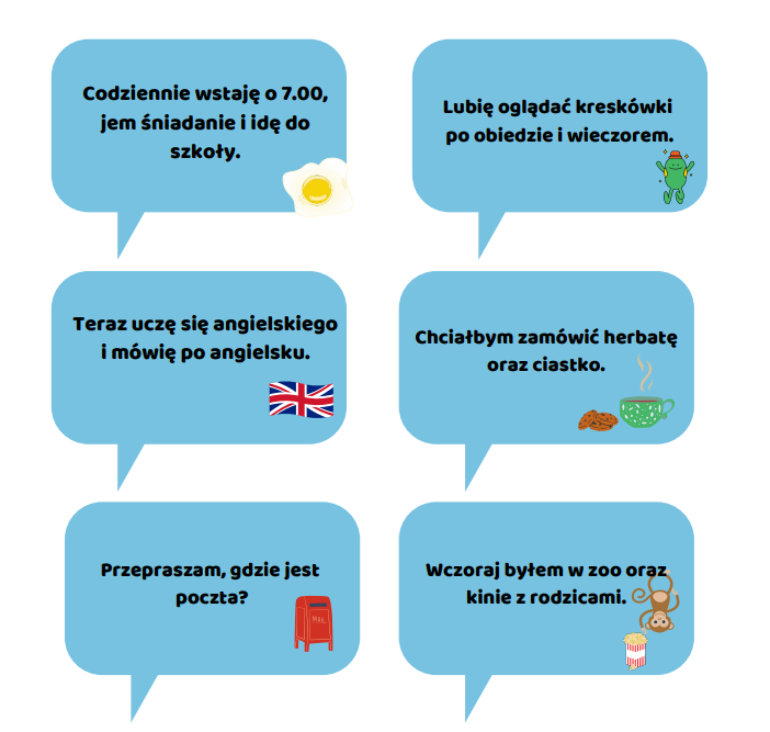 Zdania do tłumaczenia - klasa 6-7