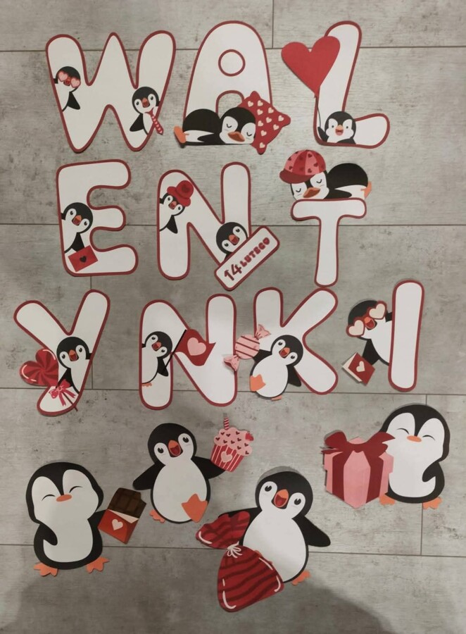Gazetka WALENTYNKI napis