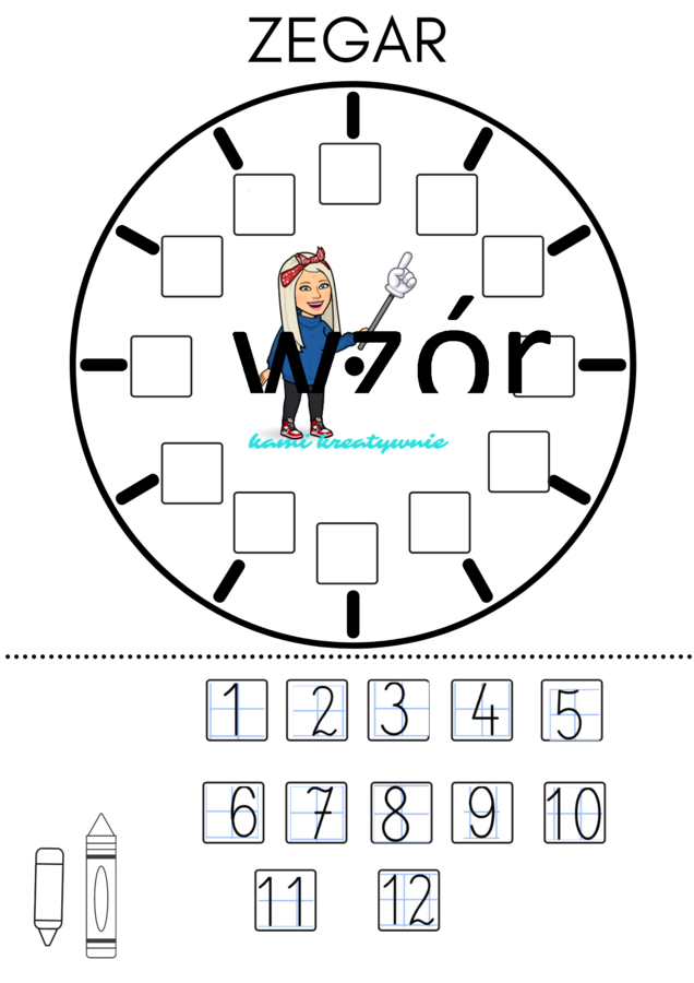 Zegar - plakat xxl