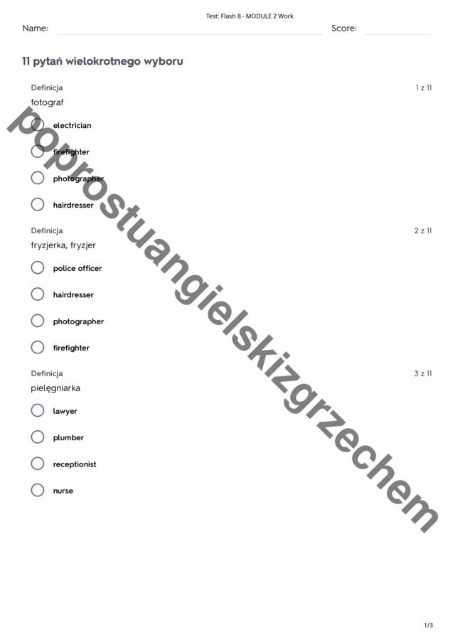 Flash 8 – Module 2 – testy