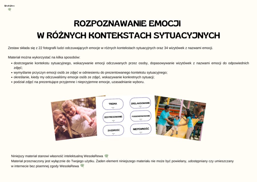 Rozpoznawanie emocji w różnych kontekstach sytuacyjnych