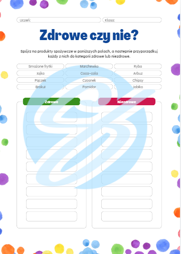 Trzy karty pracy z edukacji zdrowotnej dla młodszych uczniów – idealne wsparcie dla nauczycieli