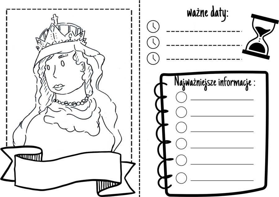 Biografie na kartach - zestaw 8 kart z postaciami historycznymi