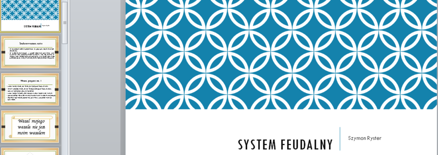 System feudalny - prezentacja