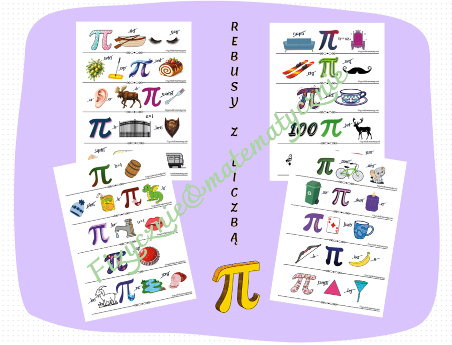 Rebusy z liczbą π w roli głównej – część 3 | Dzień Liczby Pi | Nauka przez zabawę