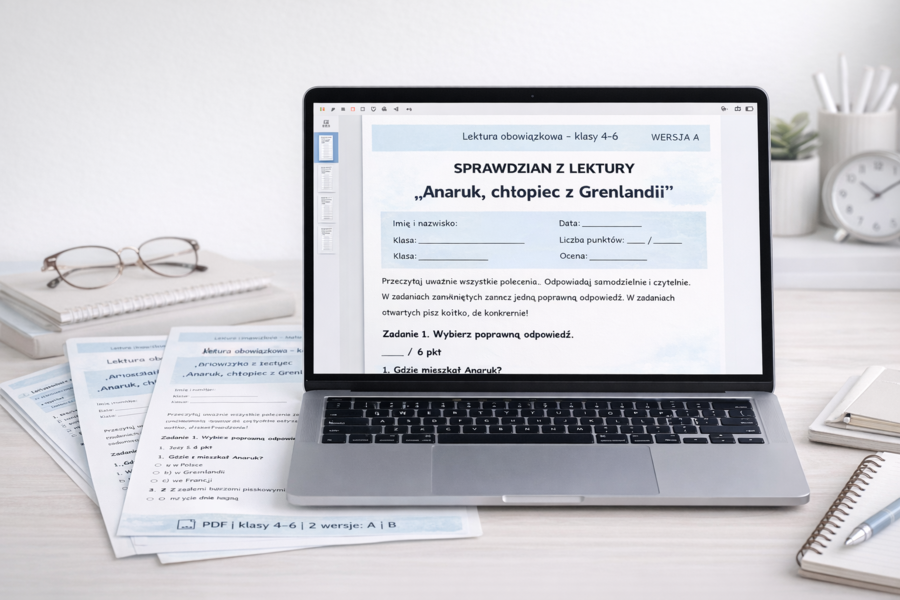 Sprawdzian z lektury „Anaruk, chłopiec z Grenlandii”