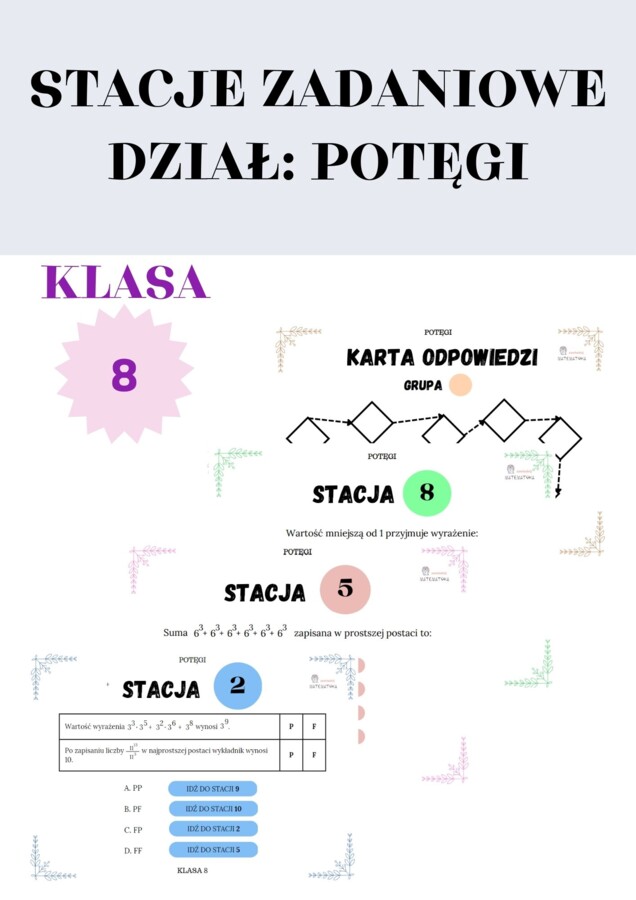 Stacje zadaniowe – potęgi