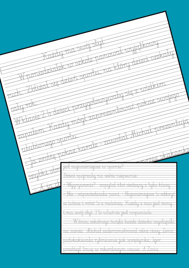 ✍️ Terapia ręki z opowiadaniem pełnym wartości! „Każdy ma swój styl” – do kaligrafii, treningu pisania opowiadania i refleksji