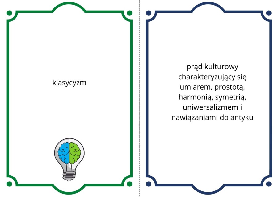 Pakiet fiszek do nauki, renesans, barok, oświecenie, pdf 40 fiszek!