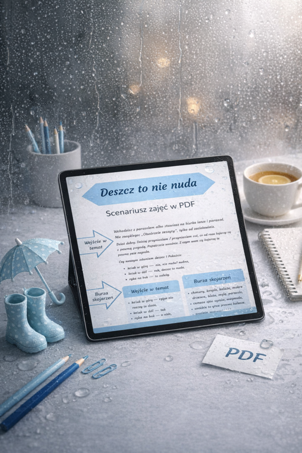 Scenariusz lekcji. Temat: Deszcz to nie nuda