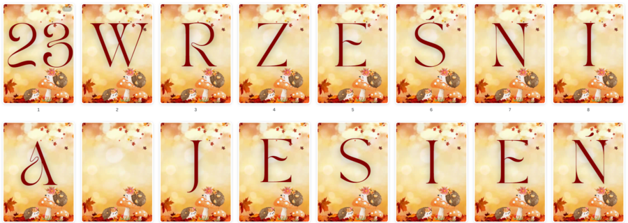 23 WRZEŚNIA - JESIEŃ GIRLANDA