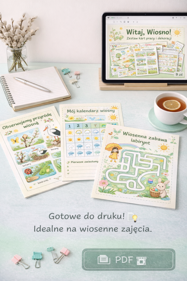 Witaj, Wiosno! – zestaw kart pracy i dekoracji